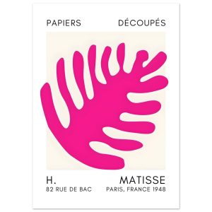 Artfulprints Poster Matisse – Coral bloom pink – 50×70 cm – Roze Artfulprints Poster Matisse – Coral bloom pink – 50×70 cm – Roze