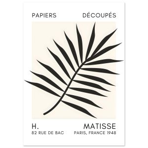 Artfulprints Poster Matisse – Floral reef black – A4 21×29.7 cm – Zwar Artfulprints Poster Matisse – Floral reef black – A4 21×29.7 cm – Zwar