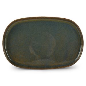 Bonbistro – Plat bord 34x22xH2cm groen Pila – Set van 3 Bonbistro – Plat bord 34x22xH2cm groen Pila – Set van 3