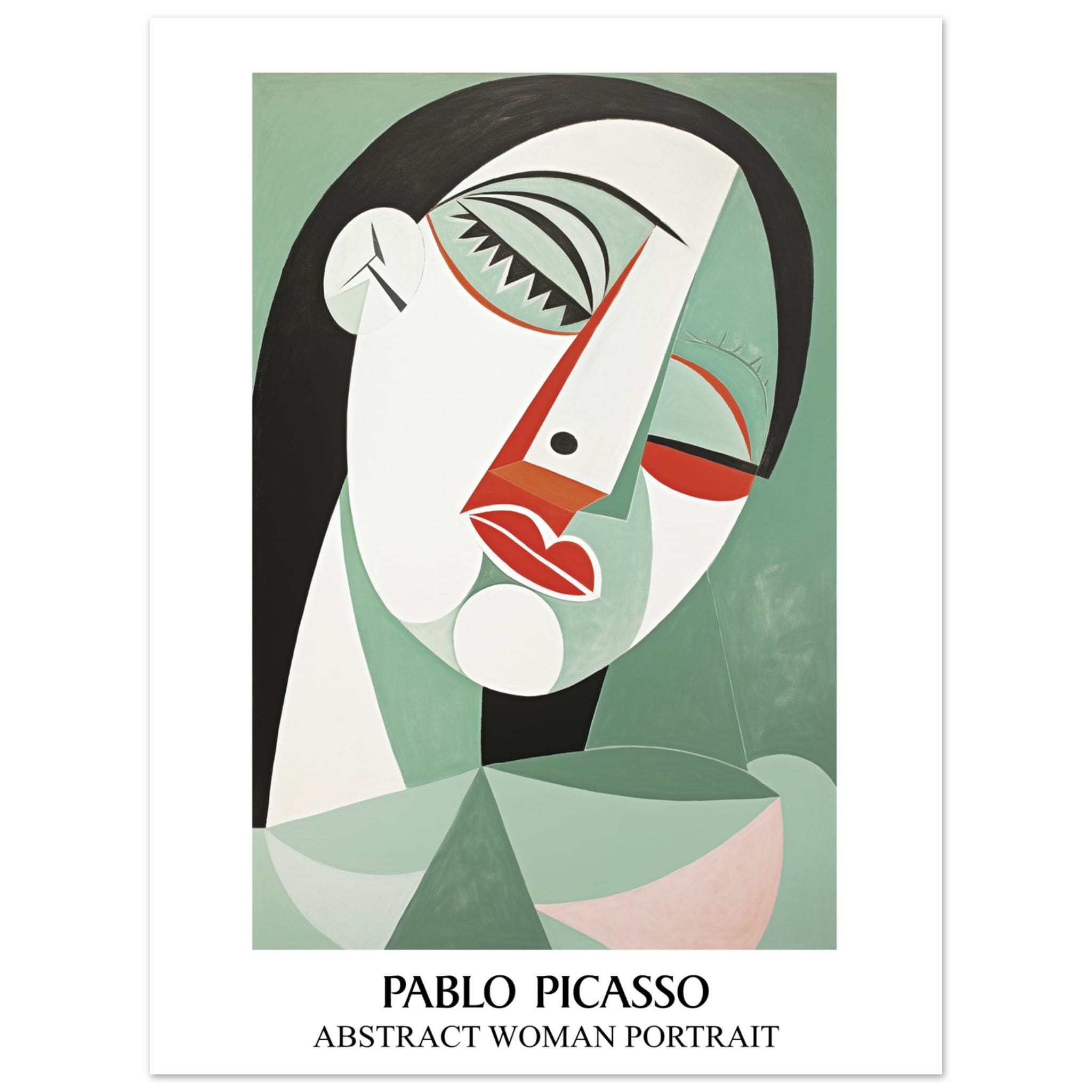 Artfulprints Poster Pablo Picasso - Abstract woman portrait - 30x40 cm