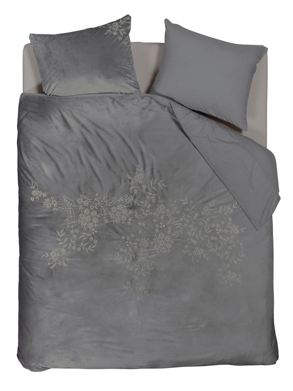 Beddinghouse Dekbedovertrek Arya - 240 x 200/220 cm - Grijs