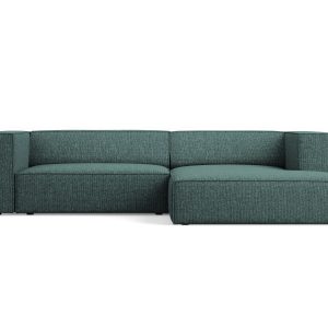 Cosmopolitan Design rechter hoekbank Arendal 3-zits, chenille, olie – Cosmopolitan Design rechter hoekbank Arendal 3-zits, chenille, olie –