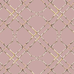 Catchii Behang Bamboo Trellis old pink Catchii Behang Bamboo Trellis old pink