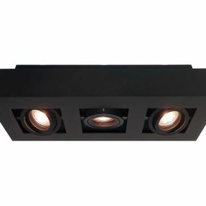 Artdelight spot Bosco – 3 lichts – 36 x 8.6 cm – zwart Artdelight spot Bosco – 3 lichts – 36 x 8.6 cm – zwart