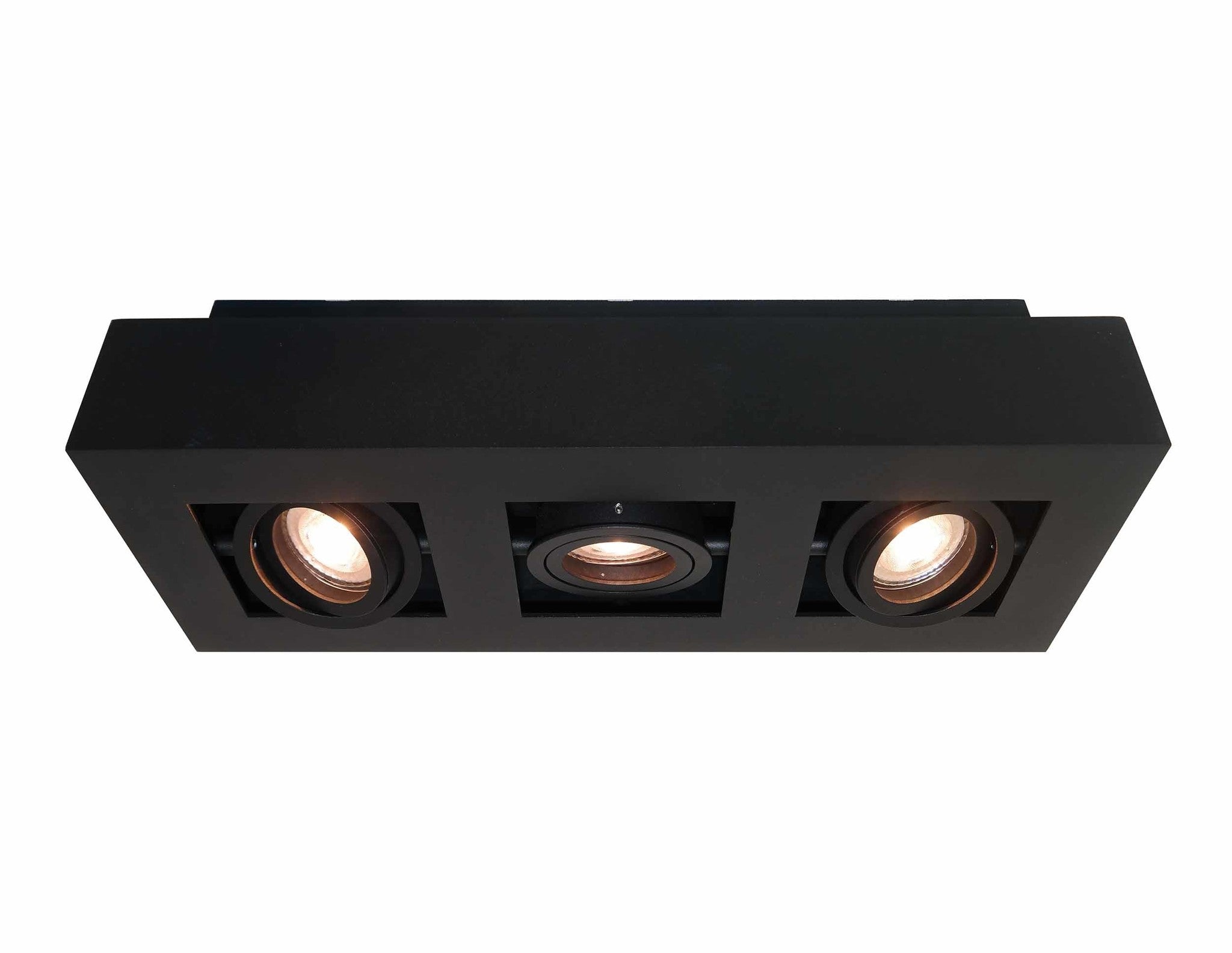 Artdelight spot Bosco - 3 lichts - 36 x 8.6 cm - zwart