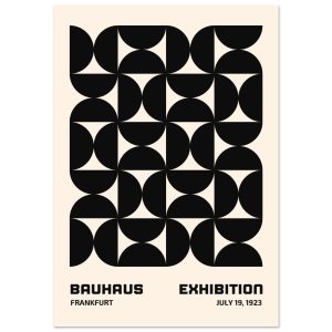 Artfulprints Poster Bauhaus – 19 juli 1923 zwart – 70×100 cm – Zwart / Artfulprints Poster Bauhaus – 19 juli 1923 zwart – 70×100 cm – Zwart /