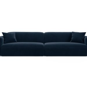 Cosmopolitan Design Modulaire bank Strino 4-zits, flueel koningsblauw Cosmopolitan Design Modulaire bank Strino 4-zits, flueel koningsblauw