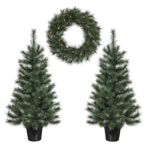 Black Box Trees Glendon Kerstboom en Kerstkrans Set – 2 Kunstkerstbome Black Box Trees Glendon Kerstboom en Kerstkrans Set – 2 Kunstkerstbome