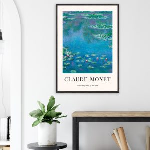 Artfulprints Poster Claude Monet – Water lily pond – 70×100 cm – Blauw Artfulprints Poster Claude Monet – Water lily pond – 70×100 cm – Blauw