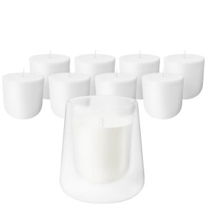 Bolsius houder en navulbare geurkaarsen CleanLight – wit Bolsius houder en navulbare geurkaarsen CleanLight – wit