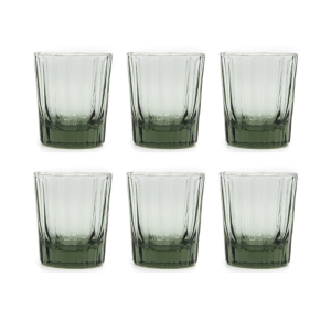 Brût Homeware espresso glas Reed – set van 6 – groen Brût Homeware espresso glas Reed – set van 6 – groen