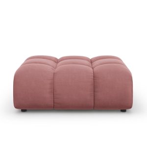 Cosmopolitan Design Poef Sky flueel, zalm – 80x102x43cm Cosmopolitan Design Poef Sky flueel, zalm – 80x102x43cm