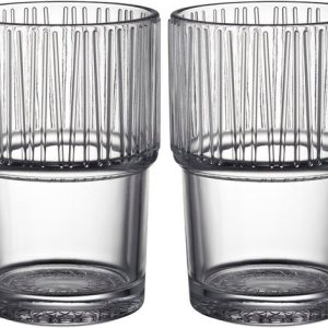 Bitz Waterglas Kusintha 280 ml – kleur Transparant – set van 4 stuks – Bitz Waterglas Kusintha 280 ml – kleur Transparant – set van 4 stuks –