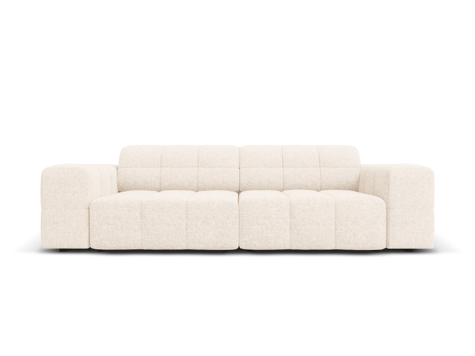 Cosmopolitan Design Bank Chicago 3-zits, chenille lichtbeige - 102x212