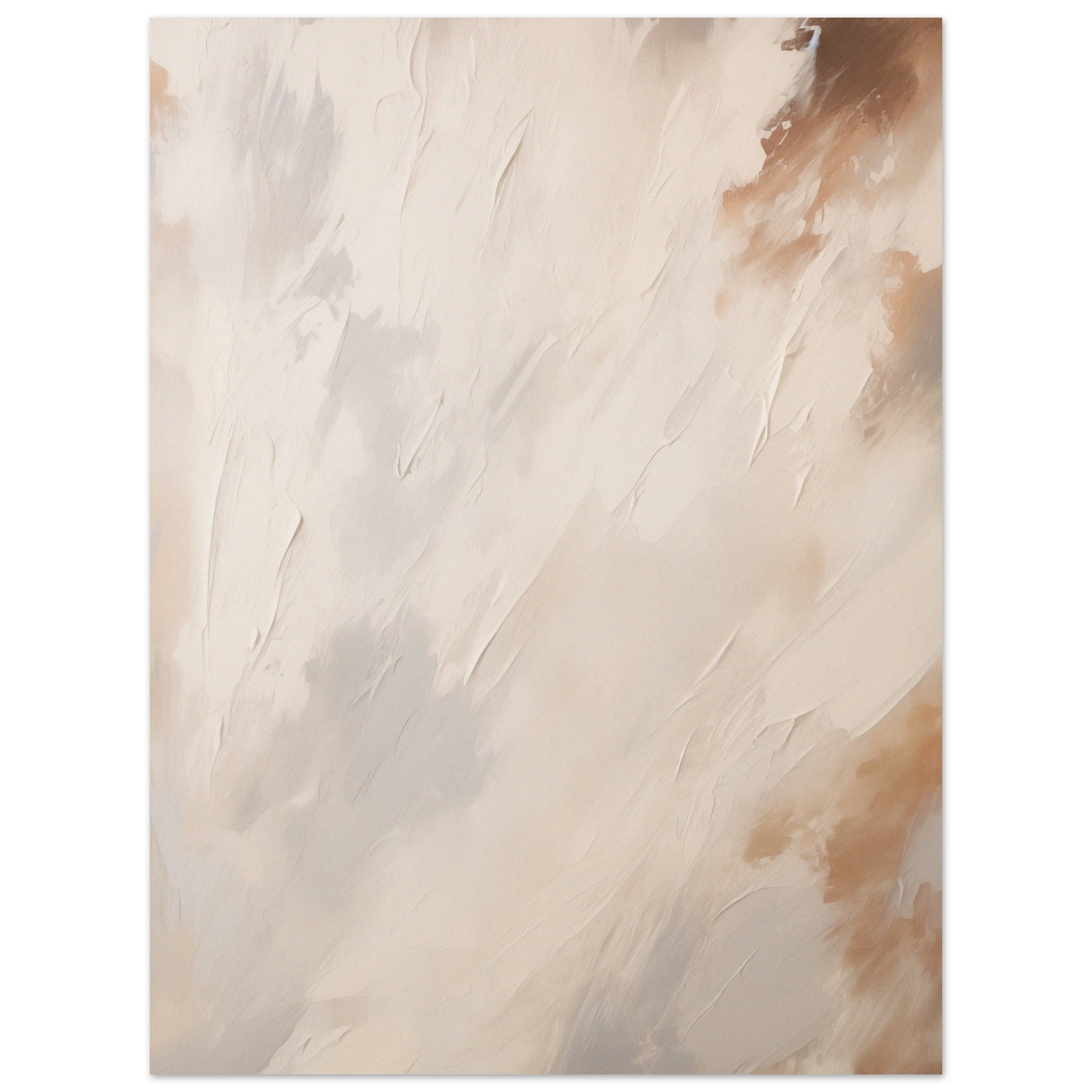 Artfulprints Poster Abstract - Skyfall 3 - 30x40 cm - Taupe