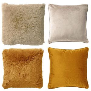 KUSSENSET – 4-delig – Fluffy & Velvet – 45×45 cm – inclusief binnenkus KUSSENSET – 4-delig – Fluffy & Velvet – 45×45 cm – inclusief binnenkus