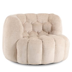 DÉJA Living Draaifauteuil Trones – Beige – 100x98x72cm DÉJA Living Draaifauteuil Trones – Beige – 100x98x72cm