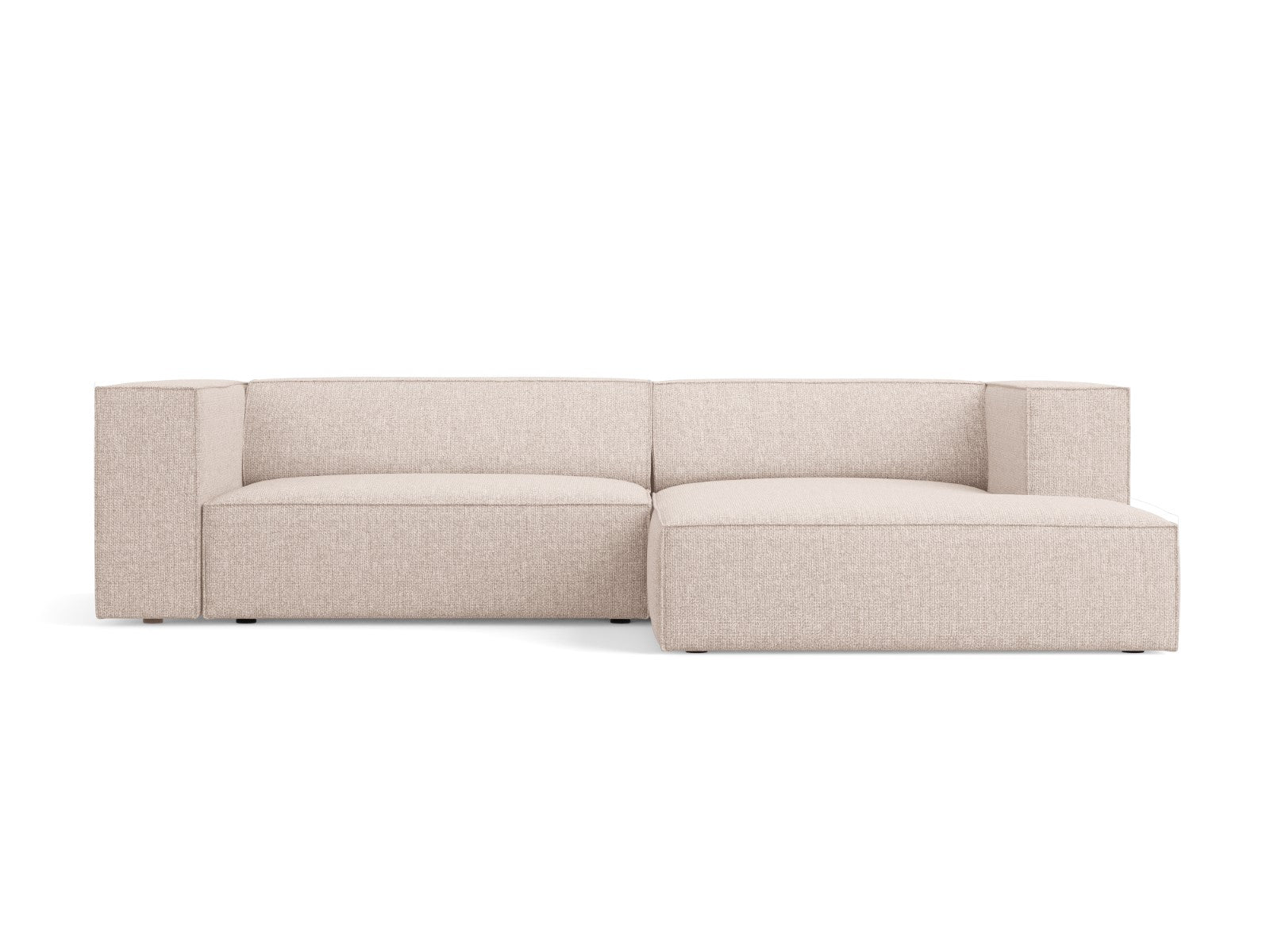 Cosmopolitan Design rechter hoekbank Arendal 3-zits, chenille, beige -