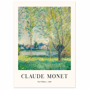 Artfulprints Poster Claude Monet – The willows – 50×70 cm – Groen Artfulprints Poster Claude Monet – The willows – 50×70 cm – Groen