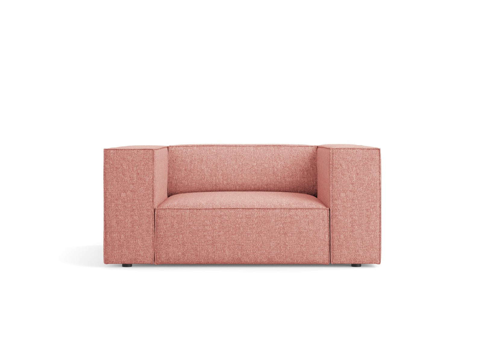 Cosmopolitan Design Fauteuil Arendal chenille, roze - 102x124x70cm