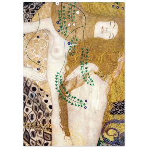 Artfulprints Poster Gustav Klimt – Water snakes – A4 21×29.7 cm – Geel Artfulprints Poster Gustav Klimt – Water snakes – A4 21×29.7 cm – Geel