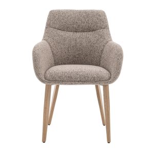 DÉJA Living Eetkamerstoel Noé – Taupe/Naturel – Zithoogte 47cm – Set v DÉJA Living Eetkamerstoel Noé – Taupe/Naturel – Zithoogte 47cm – Set v