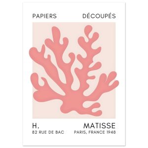 Artfulprints Poster Matisse – Saltflower shapes taupe – 50×70 cm – Tau Artfulprints Poster Matisse – Saltflower shapes taupe – 50×70 cm – Tau