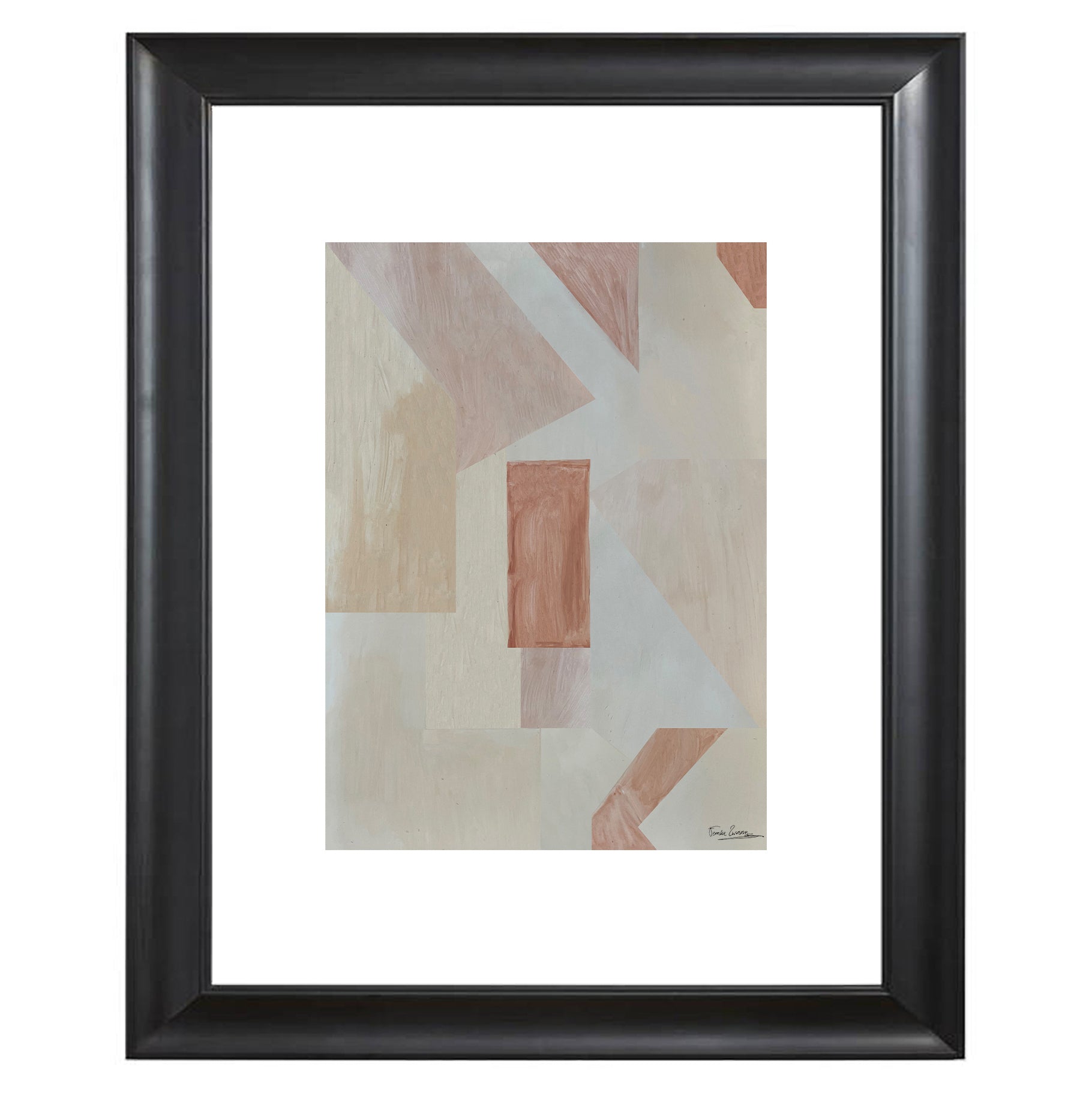 Catchii poster Geometric Colored Beige Surfaces Left Lijst - meerkleur