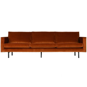 WOOOD 3-zits bank Rodeo – Velvet – Roest – 85x277x86 WOOOD 3-zits bank Rodeo – Velvet – Roest – 85x277x86
