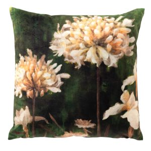 ALYSSA – kussenhoes 45×45 cm – bloemenpatroon – Mayfly – groen
