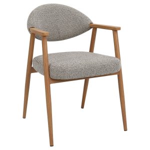 DÉJA Living Eetkamerstoel Karup – Taupe/Naturel – Set van 2 DÉJA Living Eetkamerstoel Karup – Taupe/Naturel – Set van 2