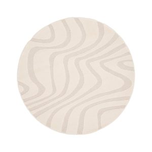 AFK Living vloerkleed Naya – reliëfeffect – beige – 160 x 160 cm AFK Living vloerkleed Naya – reliëfeffect – beige – 160 x 160 cm