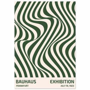 Artfulprints Poster Bauhaus – Exhibition Frankfurt green – 70×100 cm – Artfulprints Poster Bauhaus – Exhibition Frankfurt green – 70×100 cm –