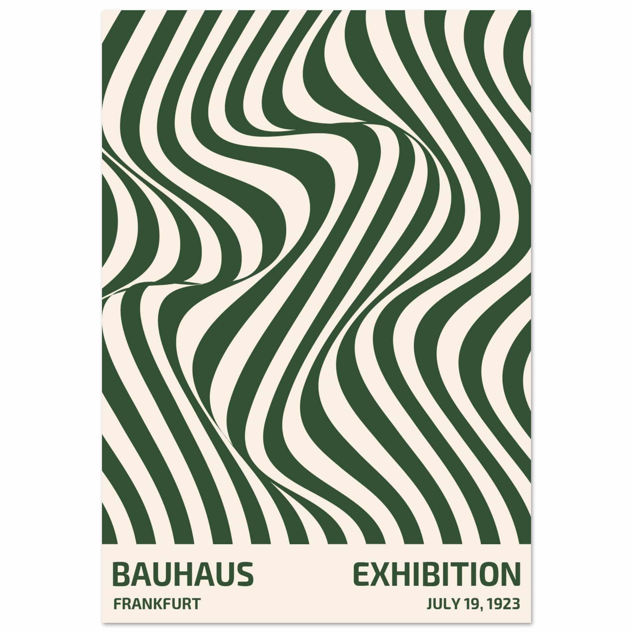 Artfulprints Poster Bauhaus - Exhibition Frankfurt green - 70x100 cm -