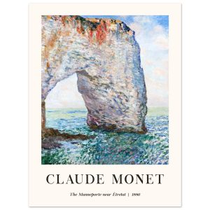 Artfulprints Poster Claude Monet – The Manneport near Étretat – 30×40 Artfulprints Poster Claude Monet – The Manneport near Étretat – 30×40