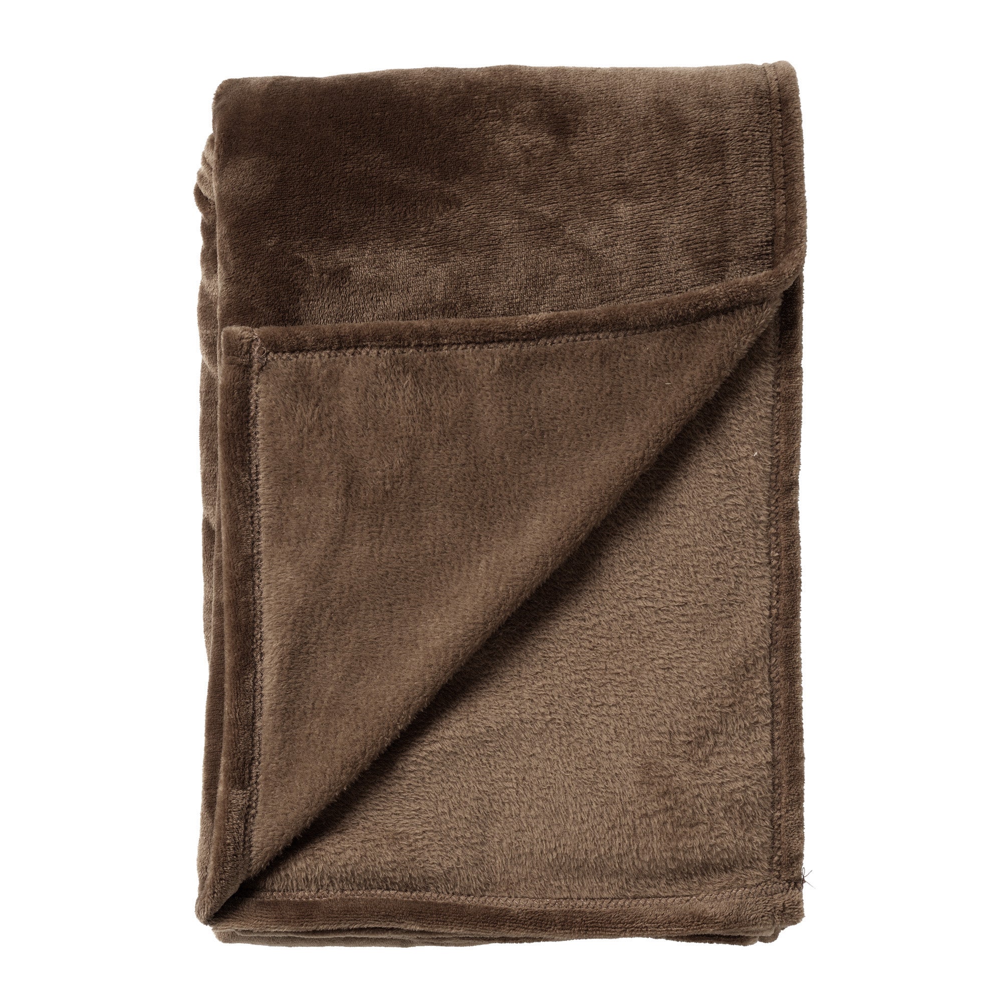 MARLEY - plaid 150x200 cm - fleece deken - extra dik - Chocolate Marti
