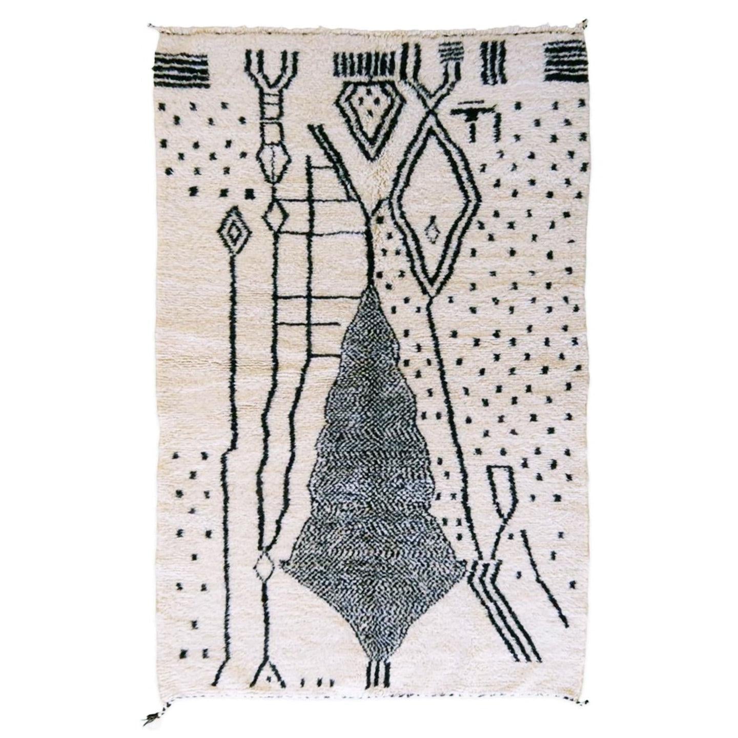 AFK Living vloerkleed Berber - handgemaakt - Wol - 161 x 272 cm