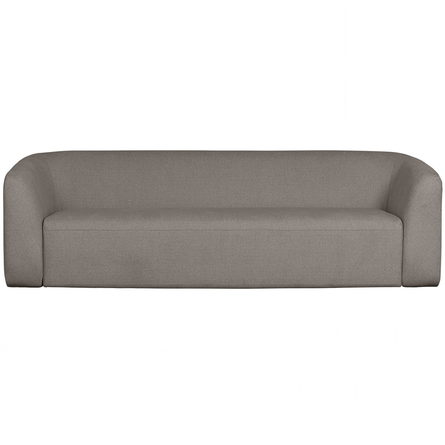 WOOOD 3-zits bank Sloping- Polyester - Grijs Melange - 77x240x87