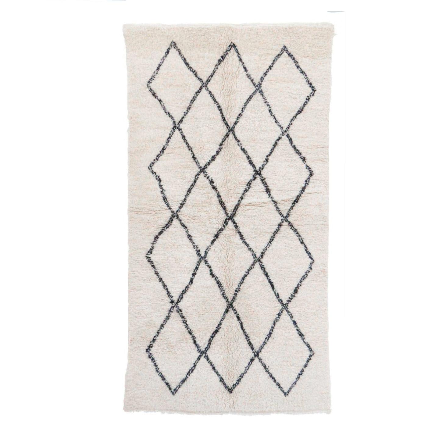 AFK Living vloerkleed Berber - handgemaakt - Wol - 133 x 250 cm