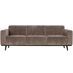 WOOOD 3-zits bank Statement – Ribstof – Taupe – 77x230x93 WOOOD 3-zits bank Statement – Ribstof – Taupe – 77x230x93