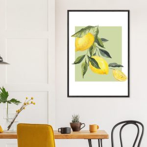 Artfulprints Poster Fruits – Lemon tree symphony – 70×100 cm – Groen Artfulprints Poster Fruits – Lemon tree symphony – 70×100 cm – Groen