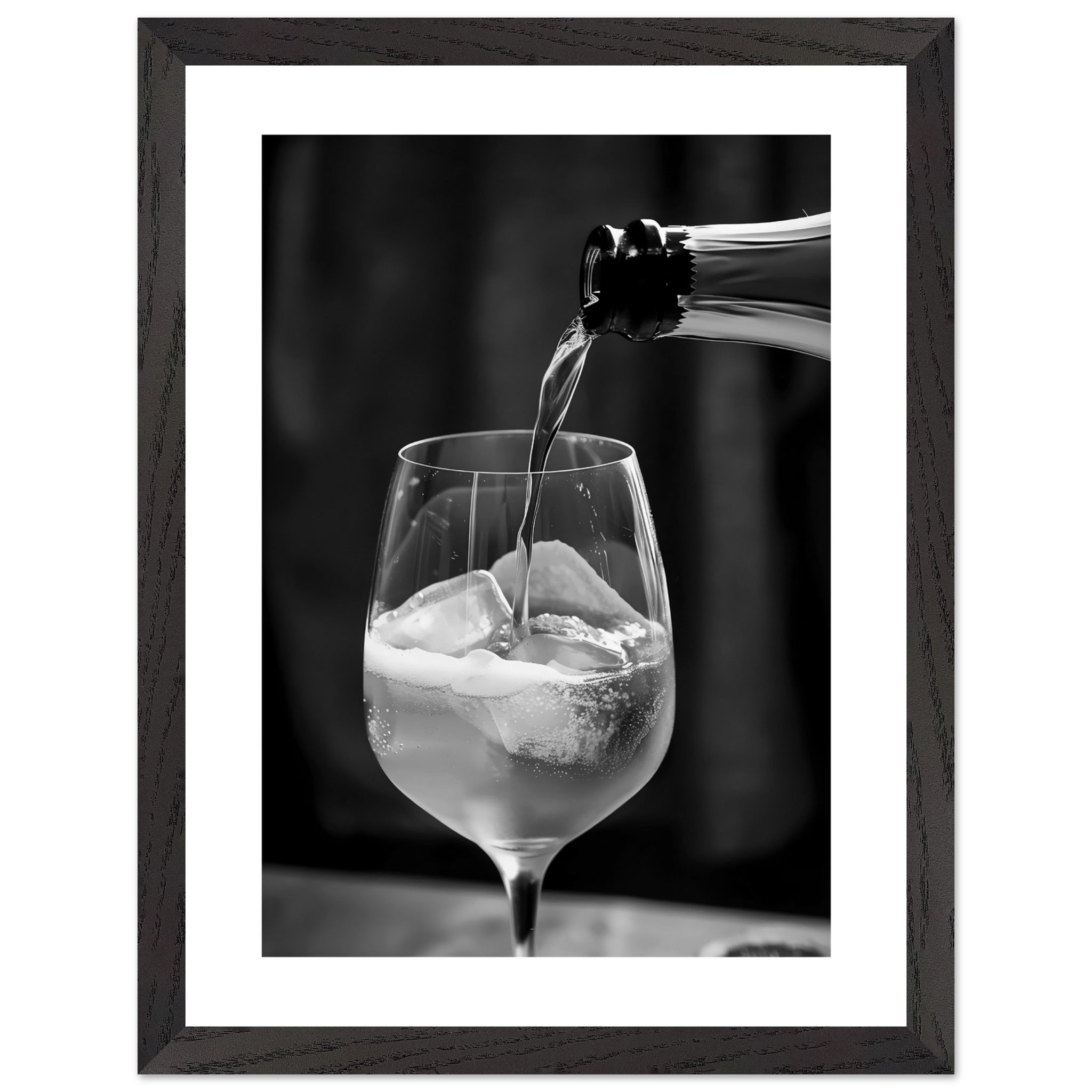 Artfulprints Poster met Lijst Aperol Spritz - Lifestyle black-white -
