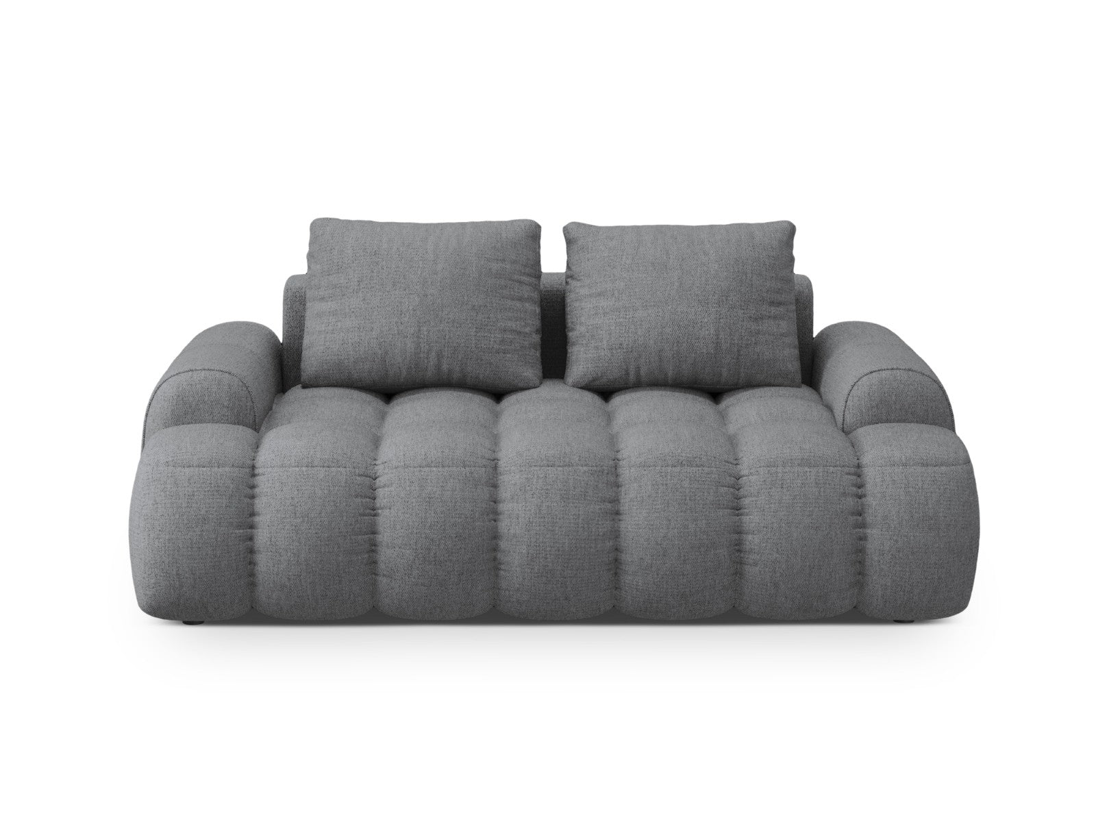 Cosmopolitan Design Bank Linz 2-zits, structurele stof grijs - 100x175