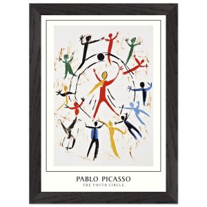 Artfulprints Poster met Lijst Pablo Picasso – The youth circle – A4 21 Artfulprints Poster met Lijst Pablo Picasso – The youth circle – A4 21