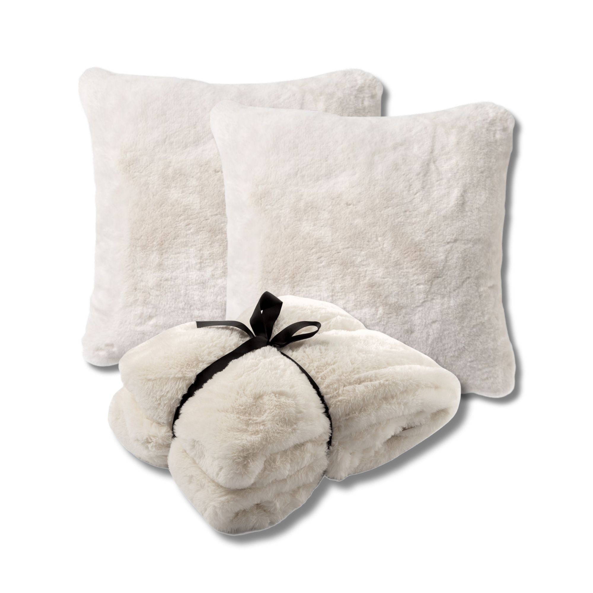 VOORDEELSET - 3-delig - Zaya & Lize - 2 sierkussens 45x45 cm - 1 plaid