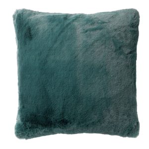 ZAYA – Sierkussen 45×45 cm – bontlook – effen kleur – Sagebrush Green