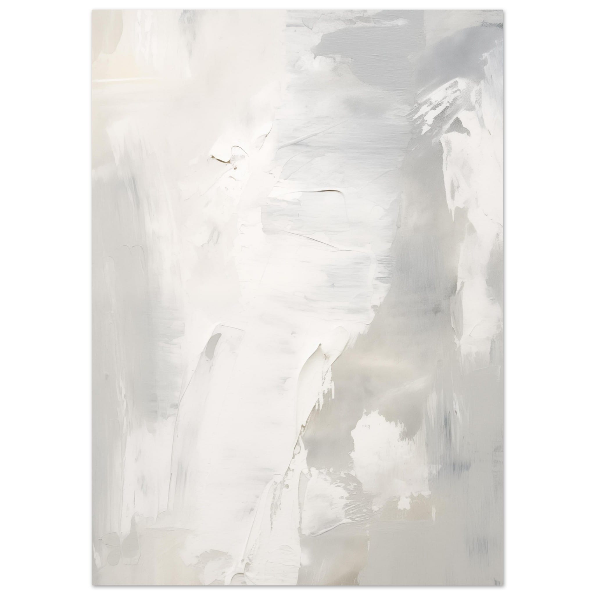 Artfulprints Poster Acryl schilderij no. 2 - 50x70 cm - Grijs