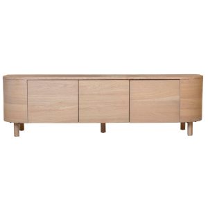 DÉJA Living Tv-meubel Torsby – Naturel Hout – 200x40x35cm DÉJA Living Tv-meubel Torsby – Naturel Hout – 200x40x35cm