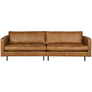 WOOOD classic 3-zits bank Rodeo – Recycle Leer – Cognac-83x275x88 WOOOD classic 3-zits bank Rodeo – Recycle Leer – Cognac-83x275x88