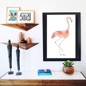Catchii poster Flamingo Head Side – meerkleurig – 297×210 cm Catchii poster Flamingo Head Side – meerkleurig – 297×210 cm